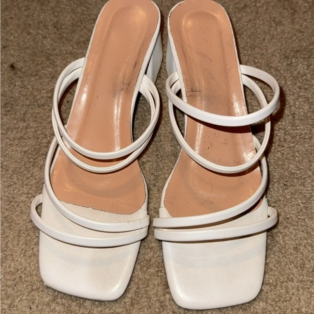 Elegant White Strappy Women's Sandals